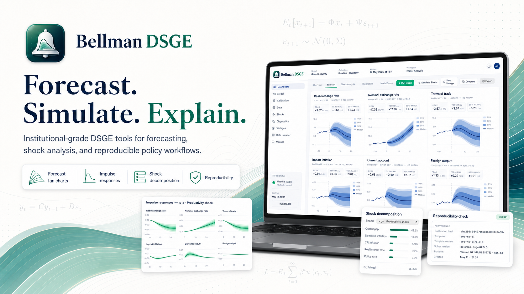 Bellman DSGE: Explore Economic Shocks and Policy Scenarios on Your Mac